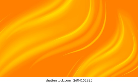 airflow background. smooth abstract vector background with flowing golden-orange light waves, creating a warm, dynamic, and energetic visual effect.