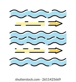 airflow clean color icon vector. airflow clean sign. isolated symbol illustration