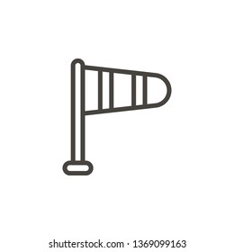 Airflow, direction, wind vector icon. Element of weather for mobile concept and web apps illustration. Thin line icon for website design and development. Vector icon