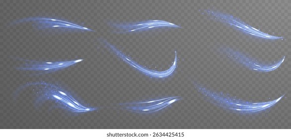 As ondas de fluxo de ar fluem suavemente em um fundo transparente.
A espiral do vento simula o ar fresco frio em movimento.
O fluxo de ar 3D se encaixa no condicionador ou nos gráficos de limpeza.
Linha de sução a vácuo
