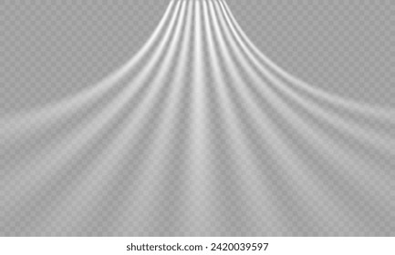 Airflow, white fumes or chilly breeze movement effect, isolated on a transparent background. Realistic vector depiction of abstract wind currents, dust movements or scratch lines.