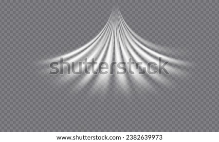 Airflow, white fumes or chilly breeze movement effect, isolated on a transparent background. Realistic vector depiction of abstract wind currents, dust movements or scratch lines.