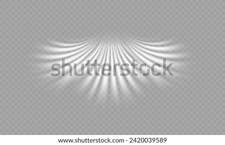 Airflow, white fumes or chilly breeze movement effect, isolated on a transparent background. Realistic vector depiction of abstract wind currents, dust movements or scratch lines.