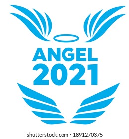 Airforce logo icons. Avia vector logo. Set of heraldic wings or angel wings drawn