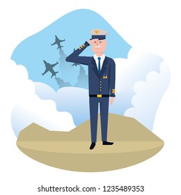 Airforce man design