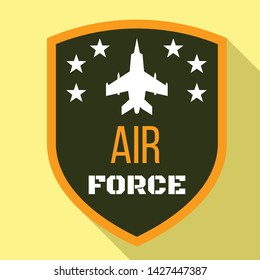 Airforce Pilot Wings Logo. Flat Illustration Of Airforce Pilot Wings Vector Logo For Web Design