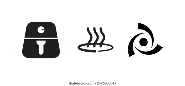 airfryer icon on white background