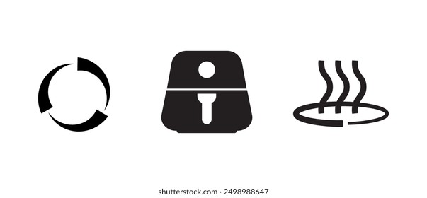 airfryer icon on white background