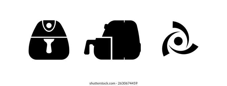 airfryer icon on white background
