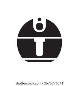 Icono de Airfryer sobre fondo blanco