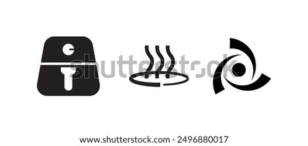 airfryer icon on white background