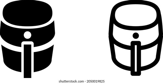 Airfryer icon , vector illustration