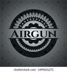 Airgun black emblem. Vector Illustration. Detailed.