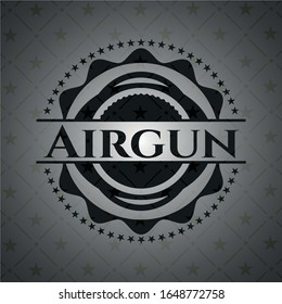 Airgun dark icon or emblem. Vector Illustration. Detailed.