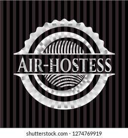Air-hostess silver emblem