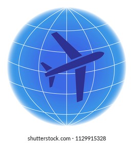 airlane sign icon isolated vector illustration