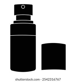 Maqueta de botella de bomba sin aire. Ilustración vectorial aislada sobre fondo blanco. СPuede ser utilizado para cosméticos, médicos y otras necesidades. Esquema de iluminación simétrica.