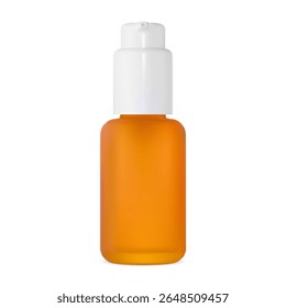 Garrafa de dispensador de soro sem ar, projeto pequeno frasco de vidro. Rosto de pulverização de fundação de pele. Flácon de dispensador de essência líquida. Frasco hidratante conta-gotas de óleo, garrafa estética do produto