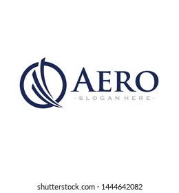 Airline, Aero, Airplane Logo Vector