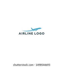 Airline airplane travel agency logo design, transport vehicle icon simple minimalist, mountain element adventure tourism.