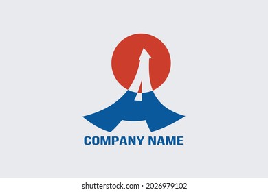 Airline, Aviation, and Rocket Conceptual logo design.  Travel and transportation letter mark logo.  