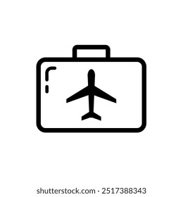 airline baggage - vector illustration