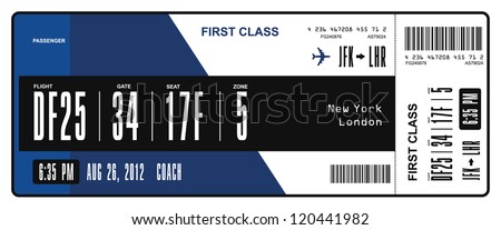 Airline boarding pass