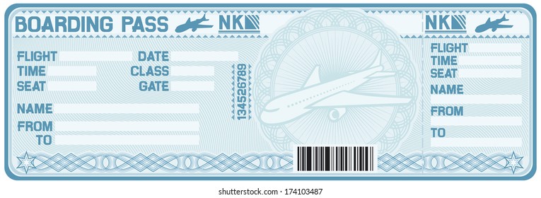 airline boarding pass tickets 