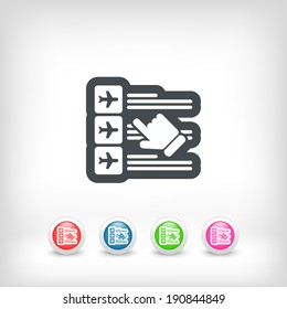 Airline booking icon