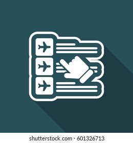 Airline booking icon