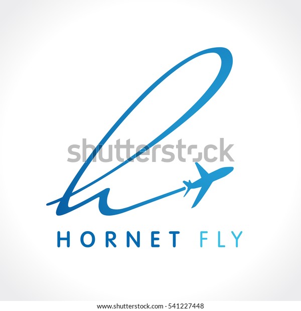 文字 H の航空会社の旅行ロゴデザイン Hホーントの旅行会社のロゴ フライトラベルベクター画像ロゴテンプレート のベクター画像素材 ロイヤリティフリー