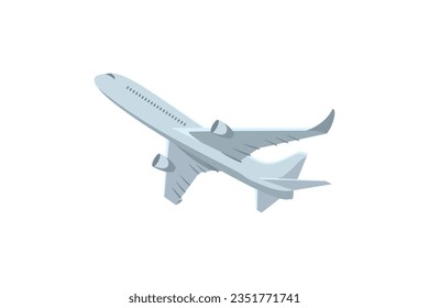 airline flat design vector illustration.isolated white background.
