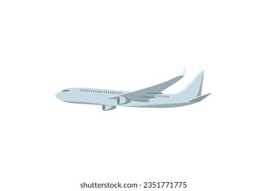 airline flat design vector illustration.isolated white background.