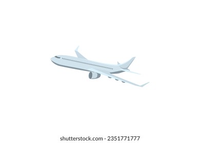 ilustración vectorial de diseño plano de aerolíneas.fondo blanco aislado.