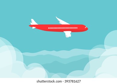 Airline Flying in the Sky.