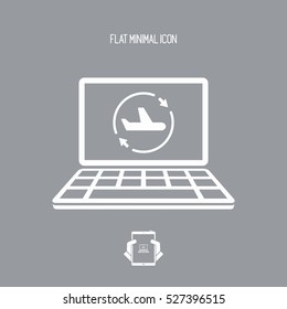 Airline full services - Vector icon