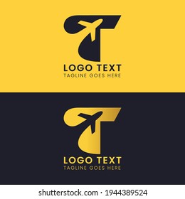 Airline logo (bird and airplane flying) free vector
