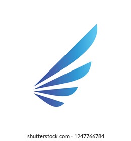 Airline Logo Design Template, Wing logo, Wings bird vector logo