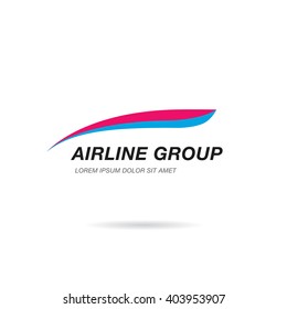Airline Logo Template Design. Vector Illustration
