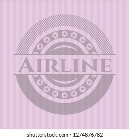 Airline pink emblem