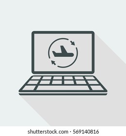 Airline renovated services icon