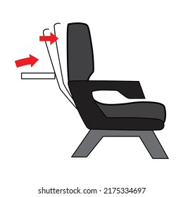 Airline Seat In Different Positions