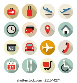 Airline Services Icon Set