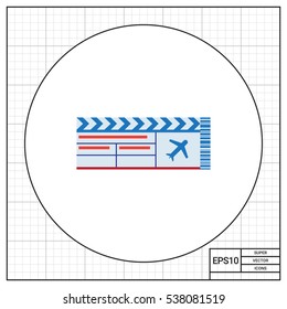 Airline ticket icon