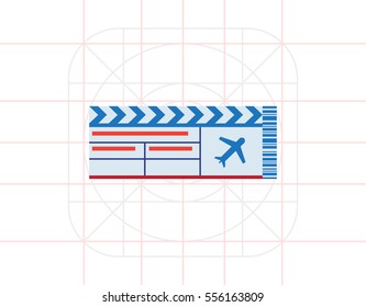 Airline ticket icon