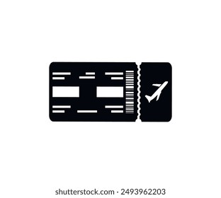 Airline ticket icon. Airline boarding pass template. Airline Travel Boarding Pass vector design and illustration.
