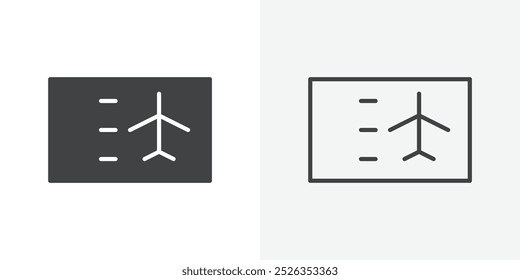 Airline ticket icon flat and simple set design