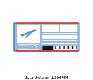 Flugticket-Symbol einzeln