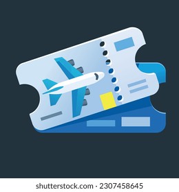 Flugticket. Ein Flugticket