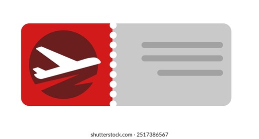 Flugticket - Vektorgrafik